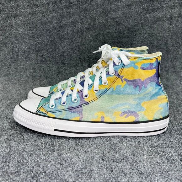 Converse Andy Warhol Sneakers Womens 10 Hi Colorful Camo Chuck Taylor All Star - Picture 4 of 14